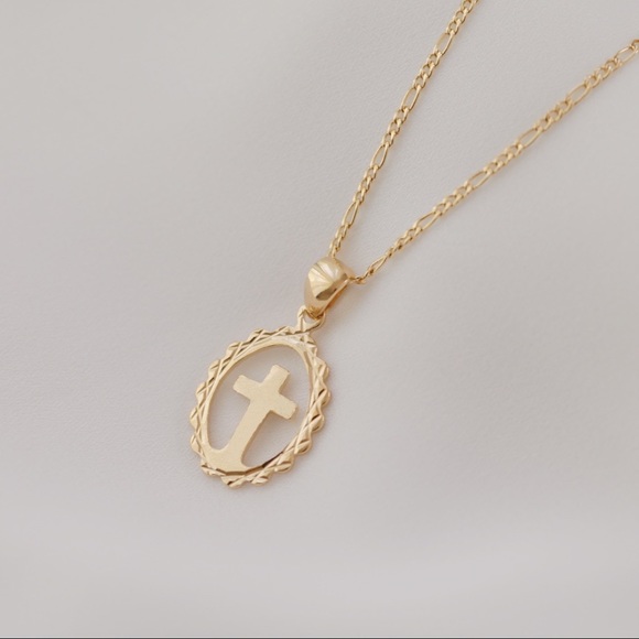 Cross Necklace | 18k Gold Filled - Picture 3 of 6